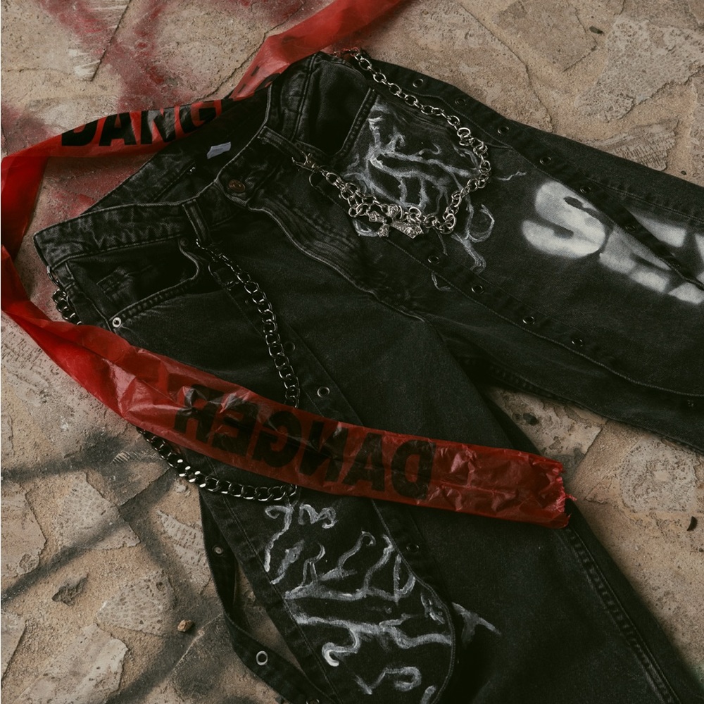 Gray Sxx* baggy jeans ✝️